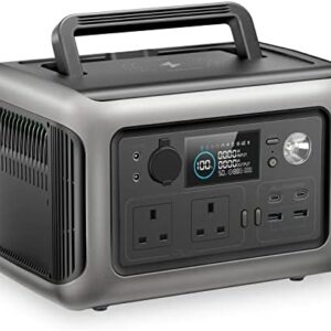 ALLPOWERS Portable Power Station R600, 299Wh LiFeP04 Battery with 2x 600W (1200W Surge) AC Outlets Solar Generator, Recharge from 0-100% in 1 Hour, Outdoor Generator for Outdoor Camping RV Home Use