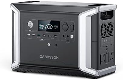 Dabbsson Portable Power Station DBS2300, 2330Wh EV Semi-solid State LiFePO4 Home Battery Backup, Max 8330Wh, 2200W AC Outlets, Solar Generator for Camping, Home Backup, Emergency, RV