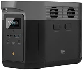 ECOFLOW DELTA Max (1600) Portable Power Station, 1612Wh Expandable Capacity with 4 x 2000W (4600W Surge) AC Outlets, Solar Generator for Home Backup, Emergency, Outdoor Camping or RV Travel