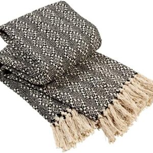 Olivia Rocco Home Throws Eco Friendly Super Soft Recycled Cotton Throw Blanket Comfortable Sustainable Perfect for Your Sofa Bed or Chair Lightweight, Casablanca 228x254 cm
