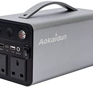Panana Aokaidun Portable Power Station 333Wh/90000mAh Lithium Battery Solar Electronic Generator 300W AC for Camping, Outdoor Adventure Explorer, Travel, Emergency Power Backup