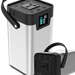 X-DRAGON Portable Power Station 200Wh/54000mAh, Solar Generator, Outdoor Generator 230V/200W with AC/DC/USB-A/USB-C Outlet for Outdoors Camping Travel Fishing Emergency Power Supply Backup Party
