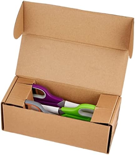 Amazon Basics Multipurpose Stainless Steel Office Scissors, Comfort Grip, PVD Coated, Pack Of 3, Multicolour - Image 6