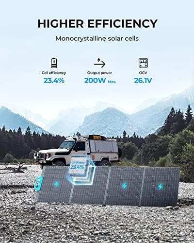 BLUETTI Portable Power Station AC300 & 2 B300 Extension Batteries, with 3 PV200 Solar Panel Included, 6144Wh LiFePO4 Battery Backup with 6x3000W AC Sockets (6000W Peak), Solar Generator for Camping - Image 5