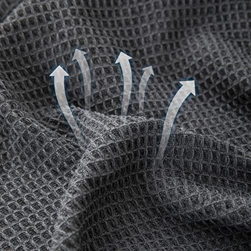 GAOWEI Waffle Sofa Throws Couch Cover with Decorative Fringe Bedspread,Ideal for Sofa Couch Bench and Bed,Grey 180x230cm - Image 8
