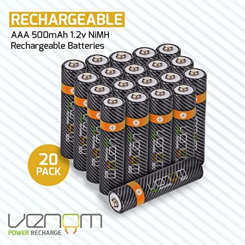 Venom Power Recharge - Charging Station plus 20 x AAA 500mAh Rechargeable Batteries - Image 3
