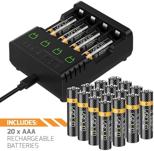Venom Power Recharge - Charging Station plus 20 x AAA 500mAh Rechargeable Batteries - Image 2