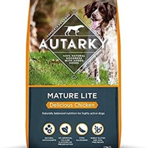 Autarky Hypoallergenic Mature Lite Delicious Chicken Dry Dog Food for Senior Dogs, 12 kg