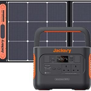 Jackery Solar Generator 1000 PRO 200W, 1002Wh Portable Power Station with 2x100W Solar Panels, AC Fast Charging in 1.8 Hours, Dual PD 100W Ports, Power for Camping & Outages