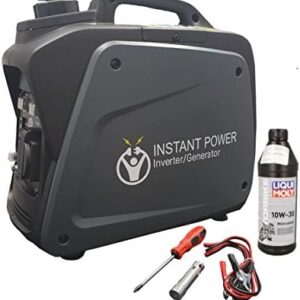 Nassboards Portable Suitcase Inverter Petrol Generator 4 Stroke 6.5HP 2000W 12V 230V – Pure Sine Wave – Includes 0.5L Bottle of 10W-30 Oil, Spark Plug Removal Tool, DC Charging Wires