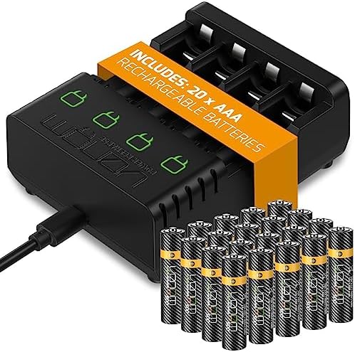 Venom Power Recharge - Charging Station plus 20 x AAA 500mAh Rechargeable Batteries