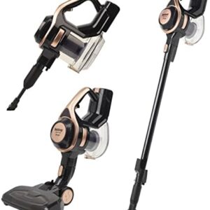 Beldray BEL0813NRG Airgility Cordless Vacuum Cleaner - 2-In-1 Multi Surface Stick Vacuum, 1.2L Dust Container, Converts To Handheld Vacuum, HEPA Filter, Includes 2 in 1 Crevice/Brush Tool, Rose Gold