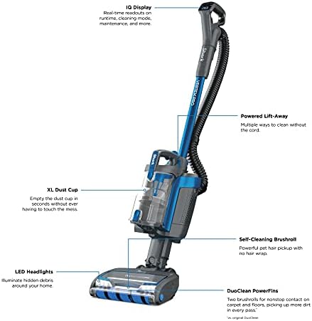 Shark Vertex Pro Powered Lift-Away Cordless Vacuum with IQ Display, DuoClean PowerFins, Includes Crevice Tool, Pet Multi-Tool & Anti-Allergen Dusting Brush, 60min Runtime, Electric Blue - Image 15