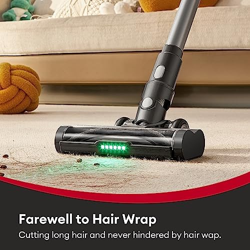 Ultenic U12 Vesla Cordless Vacuum Cleaner, 30Kpa Stick Vacuum Cleaner with Powerful Suction, Automotive Design Dashboard, 450W up to 45 Mins, Tangle-Free Brush for Pet Hair Hard Floor Carpet - Image 4