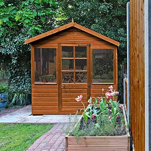 Roxil Wood Stain Preserver 5 Litre (Autumn Gold) Fast-Drying Satin Finish for Decking,Fence, Shed, Furniture. 5 Year Waterproofing Protection for Indoor & Outdoor - Image 6