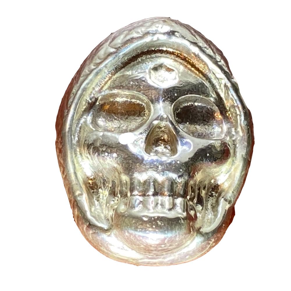 100g Solid Silver Grim Reaper Skull