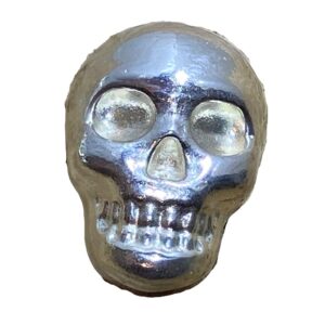 100g Solid Silver Plain Skull