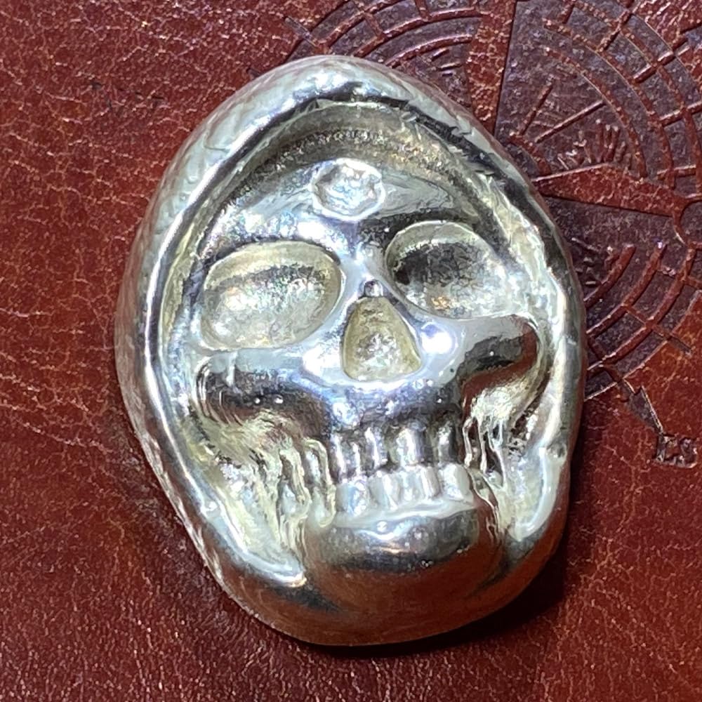 100g Solid Silver Grim Reaper Skull - Image 4