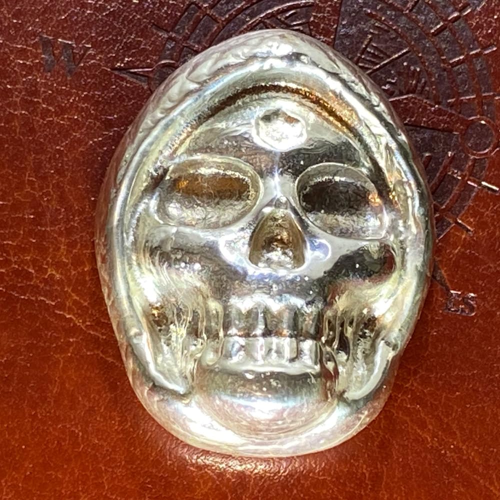 100g Solid Silver Grim Reaper Skull - Image 2