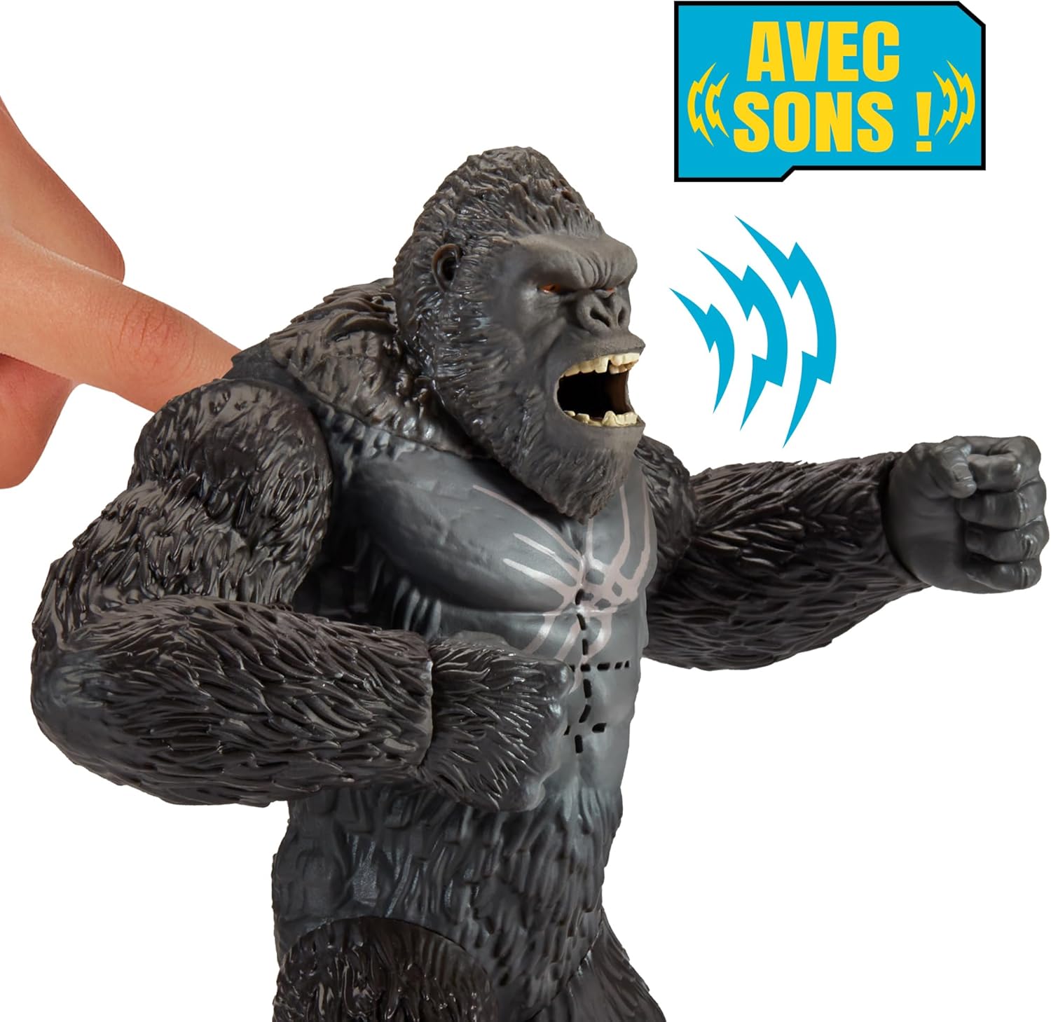 Godzilla x Kong: The New Empire, 7-Inch Authentic Battle Roar Kong Action Figure Toy, Iconic Collectable Movie Character in Unique Limited Edition Packaging, Toy Suitable for Ages 4 Years+ - Image 4