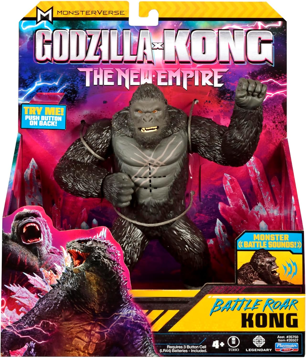 Godzilla x Kong: The New Empire, 7-Inch Authentic Battle Roar Kong Action Figure Toy, Iconic Collectable Movie Character in Unique Limited Edition Packaging, Toy Suitable for Ages 4 Years+ - Image 5