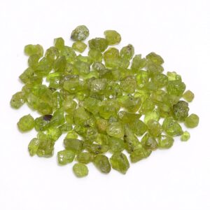 GEMKORA 50 carats Raw Green Peridot crystals, Wholesale Lot, Natural Gemstone, Rough Crystals, Rock Stones, Jewelry Making Supplies, DIY & Crafts, August Birthstone, 8 to 12 mm
