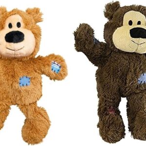Kong Wild Knots Bears Durable Dog Toys Size:Small/Med Pack of 2 Small Breeds