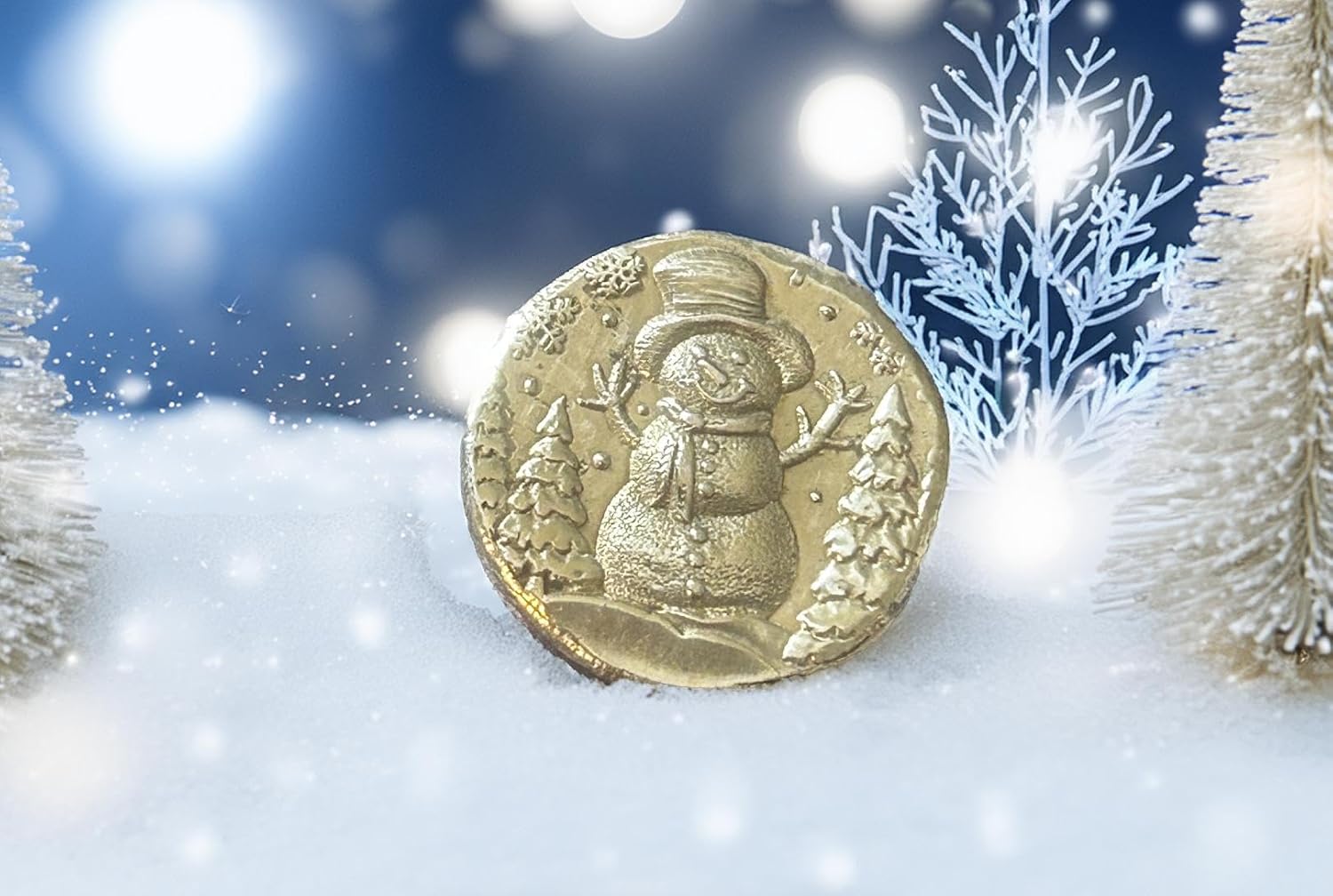 1 troy ounce, 999fs snowman round - exquisite handmade Scottish coin - ideal gift for Christmas or winter lovers. - Image 3