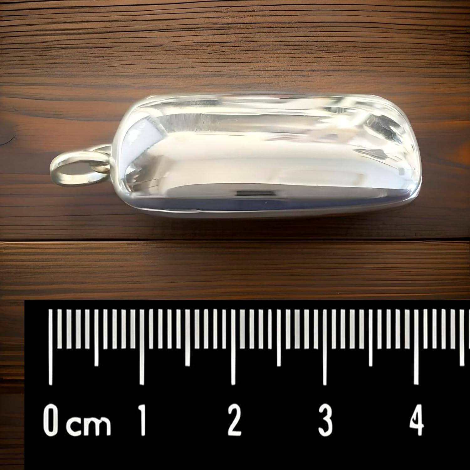 Designer Inspirations Boutique Large Sterling Silver Plain Rectangle Locket - 4cm Long - Perfect for Engraving - Image 7