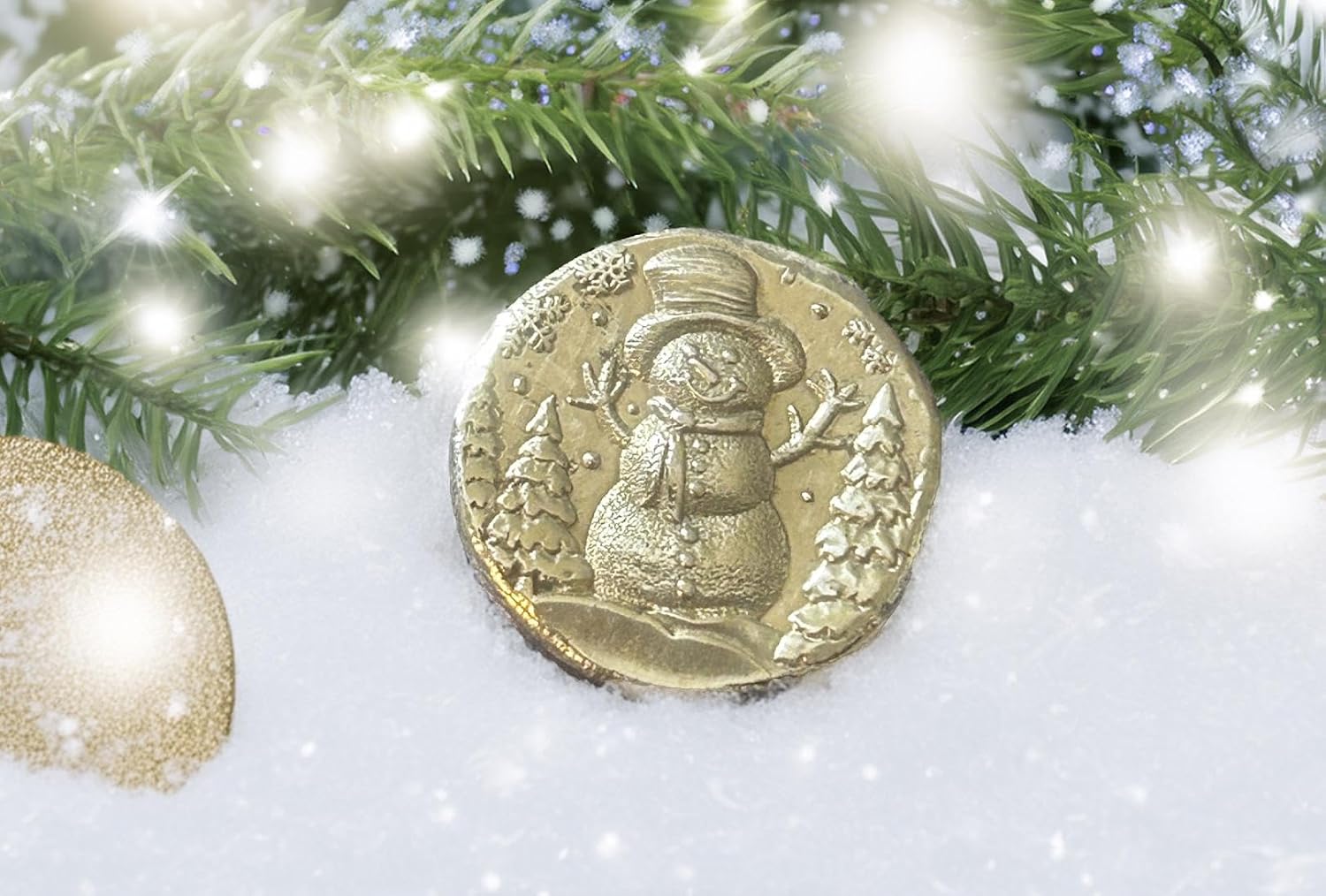 1 troy ounce, 999fs snowman round - exquisite handmade Scottish coin - ideal gift for Christmas or winter lovers. - Image 4