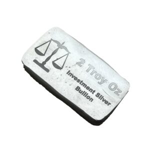 2oz Solid Silver Investment Bar