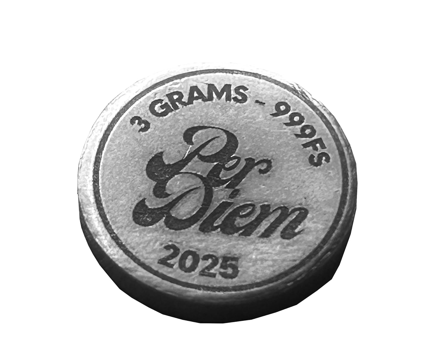 3g - Per Diem Coin - 999fs - Silver - Handmade - Unique Decorative Art, Perfect for Collectors, Thoughtful Gift for Special Days.