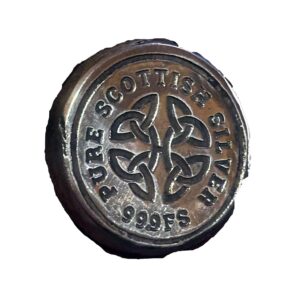 2 Troy oz Celtic Knot Solid Silver Round 999fs, Artisan Crafted Home Decor, Thoughtful Gift for All Occasions.