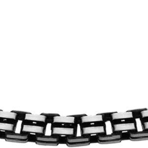 Tuscany Silver Unisex Sterling Silver Oxidised Grooved Box Chain of 51cm/20"