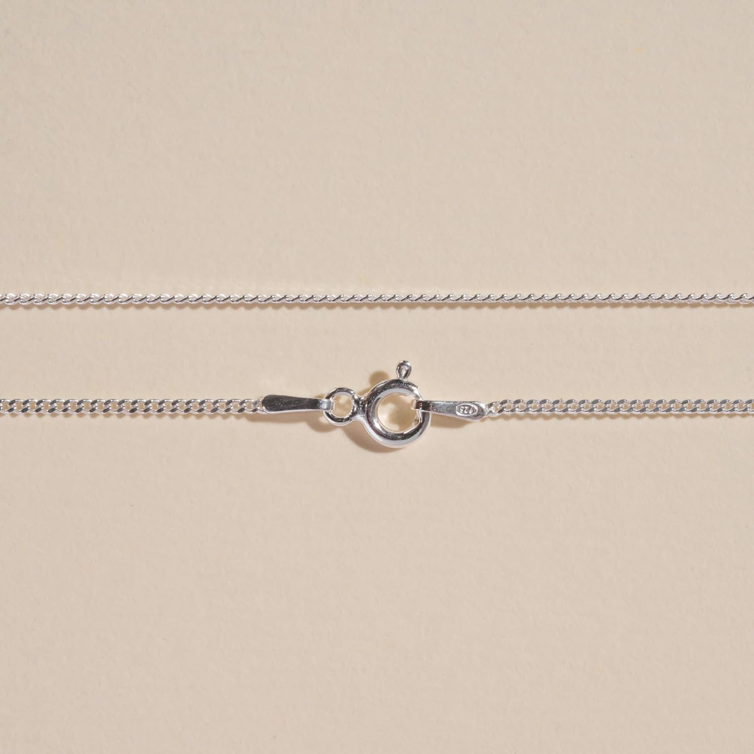 925 Sterling Silver Children's Curb chain - 14 inches (35mm) - short for children only - Small 1.2mm thick - see all photos. - Gift boxed. 8500/14 - Image 2