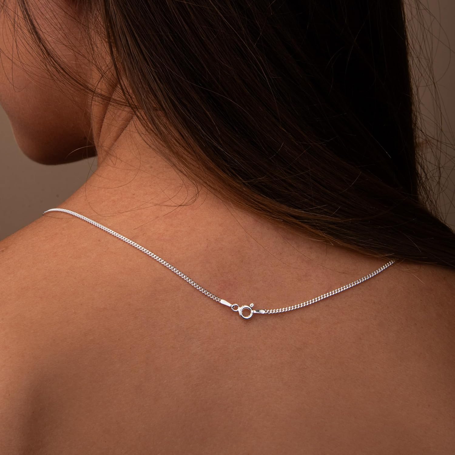 925 Sterling Silver Children's Curb chain - 14 inches (35mm) - short for children only - Small 1.2mm thick - see all photos. - Gift boxed. 8500/14 - Image 4