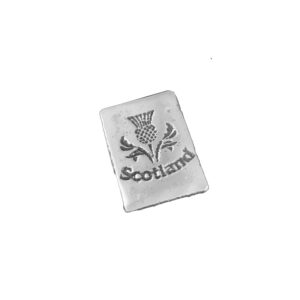 2 troy ounce Scotland Thistle Silver Bar - Authentic 999fs - Ideal Souvenir Gift.