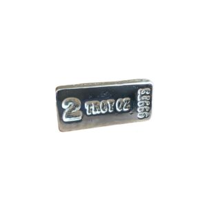 2 Oz Silver Bar (Hand Poured), Premium 999fs Pure Silver, Handcrafted for Investment & Collectible Gift