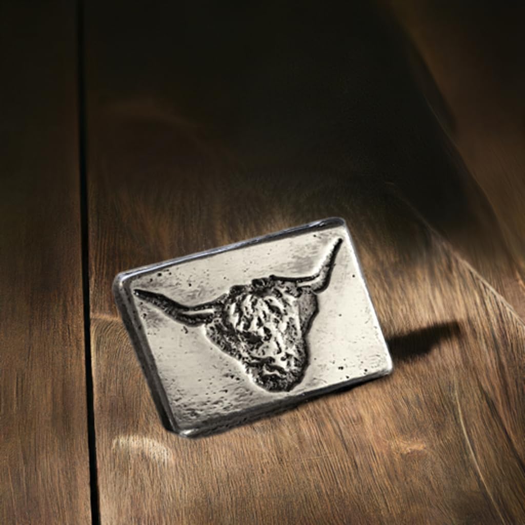 2oz Highland Cow Silver Bar, Unique Handmade 999fs Silver Art from Scotland, Ideal Collectible Gift - Image 4