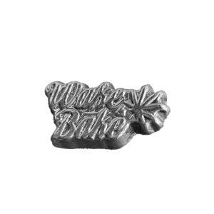 50 grams Wake & Bake - Hand Poured 999fs Silver Bar, Perfect Gift for Collectors, Handmade in Scotland.