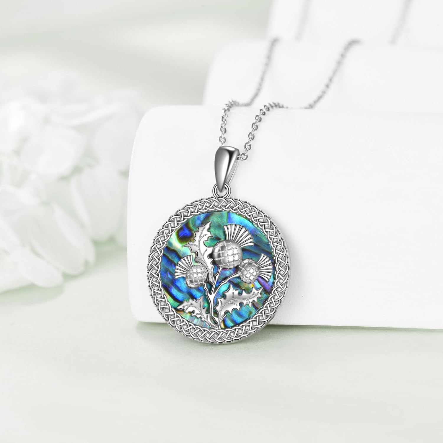 VONALA Celtic Necklace 925 Sterling Silver Tree of Life/Hamsa/Witches Knot/Claddagh/Viking/Pentagram/Ankh Pendant Necklace Celtic Jewelry Gift for Women - Image 5