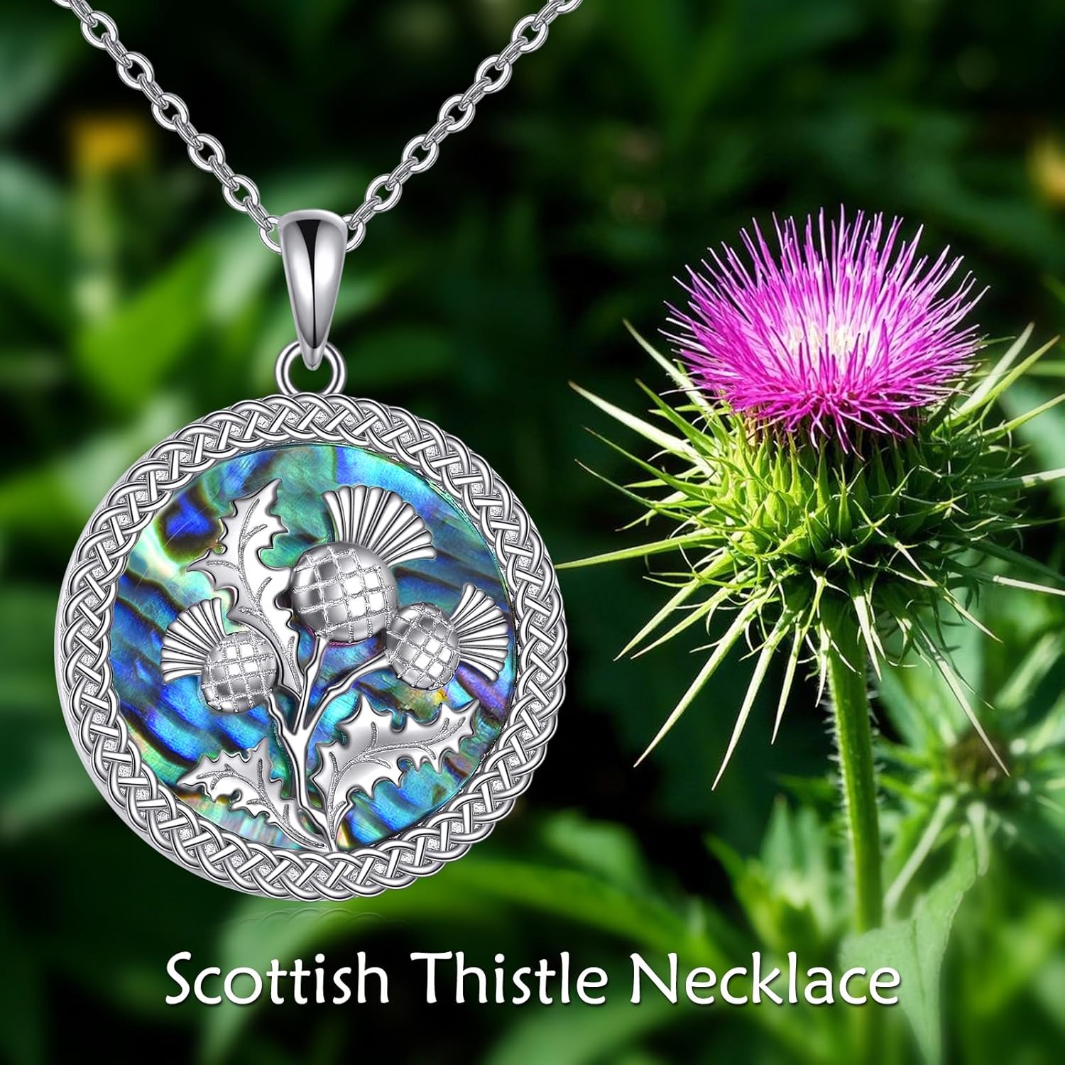 VONALA Celtic Necklace 925 Sterling Silver Tree of Life/Hamsa/Witches Knot/Claddagh/Viking/Pentagram/Ankh Pendant Necklace Celtic Jewelry Gift for Women - Image 2
