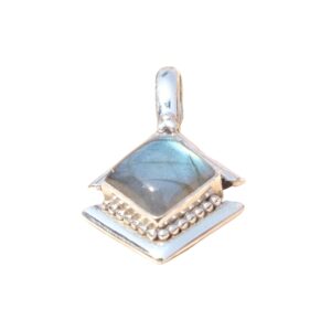 Labradorite Gemstone Pure 925 Sterling Silver Handmade Pendant Blue Stone Pendant Wedding Gift Jewelry For Her