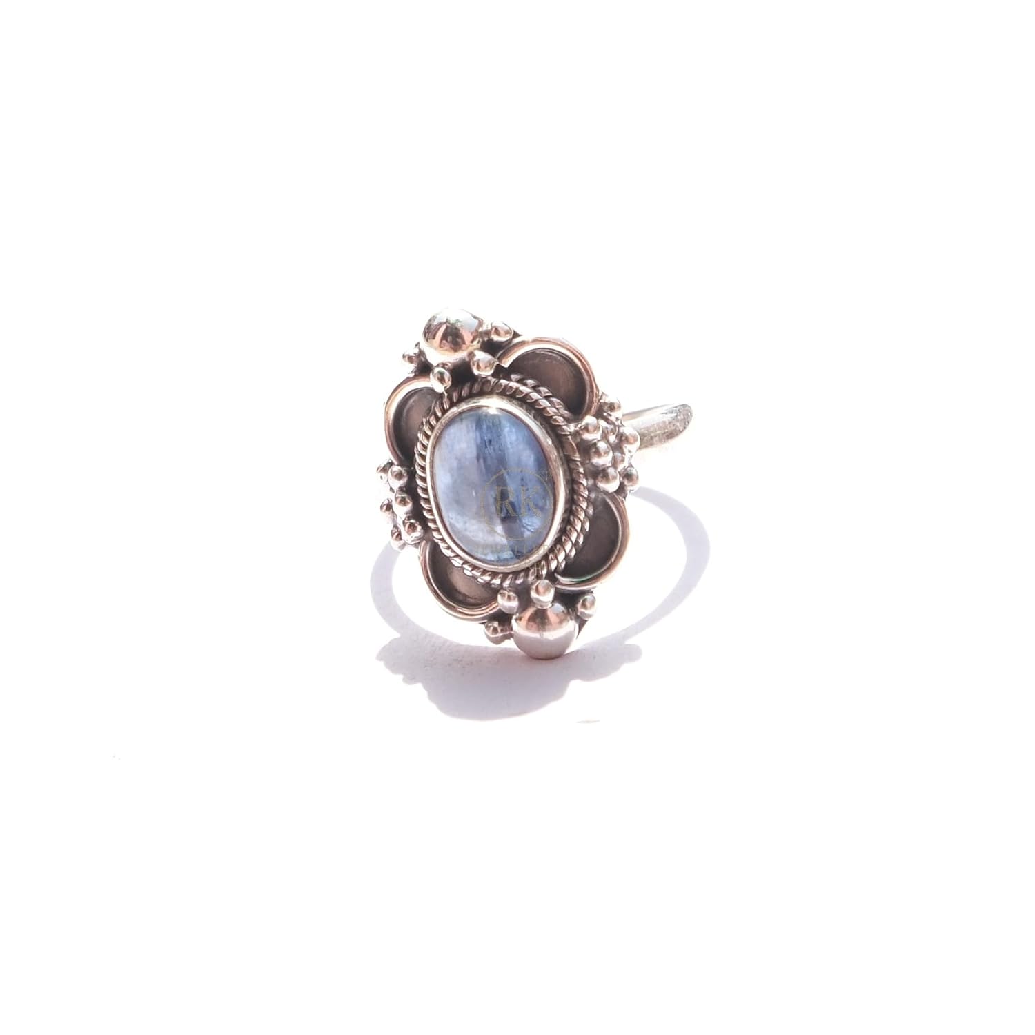 Blue Kyanite Gemstone Ring Pure 925 Sterling Silver Handmade Ring Promise Rings Kyanite Valentines Day Gift Jewellery For Girlfriend Women Her Him (U) - Image 7
