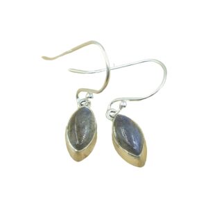Blue Labradorite Gemstone Pure 925 Sterling Silver Earrings Drop Dangle Dangling Earrings Gift Jewelry For Her