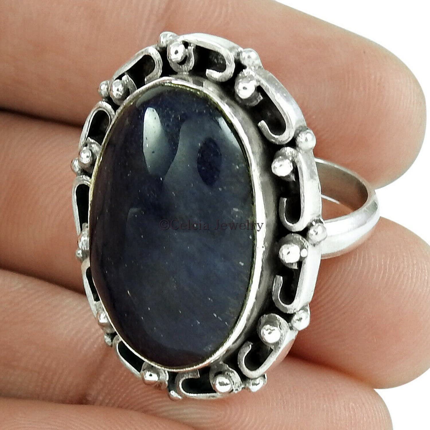 Amethyst Gemstone Ring, Pure 925 Sterling Silver, Engagement Gifts for Women, Solitaire Ring, Everyday Ring, Cocktail Ring, Delicate Ring, Valentines Day Gifts for Girlfriend (amethyst, 7) - Image 2
