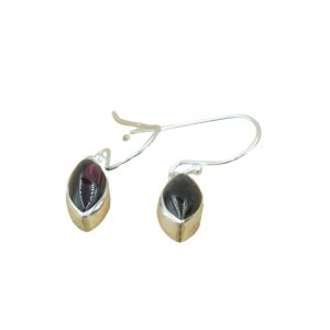 Garnet Pure 925 Sterling Silver Handmade Drop Dangle Dangling Earrings Garnet Gift Jewellery For Wife Mom Sister