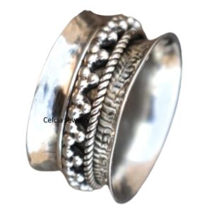 Unique Spinning Ring, Pure 925 Sterling Silver Spinner Ring, Meditation Spin Ring, Amazing Handmade Ring, Thumb Ring, Anxiety Ring, Fidget Ring, Outstanding Ring (US Ring size 8)
