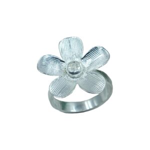 Handmade Pure 925 Sterling Silver Flowers Desgin Ring Gift Jewelry For Wife Girlfriend (X)