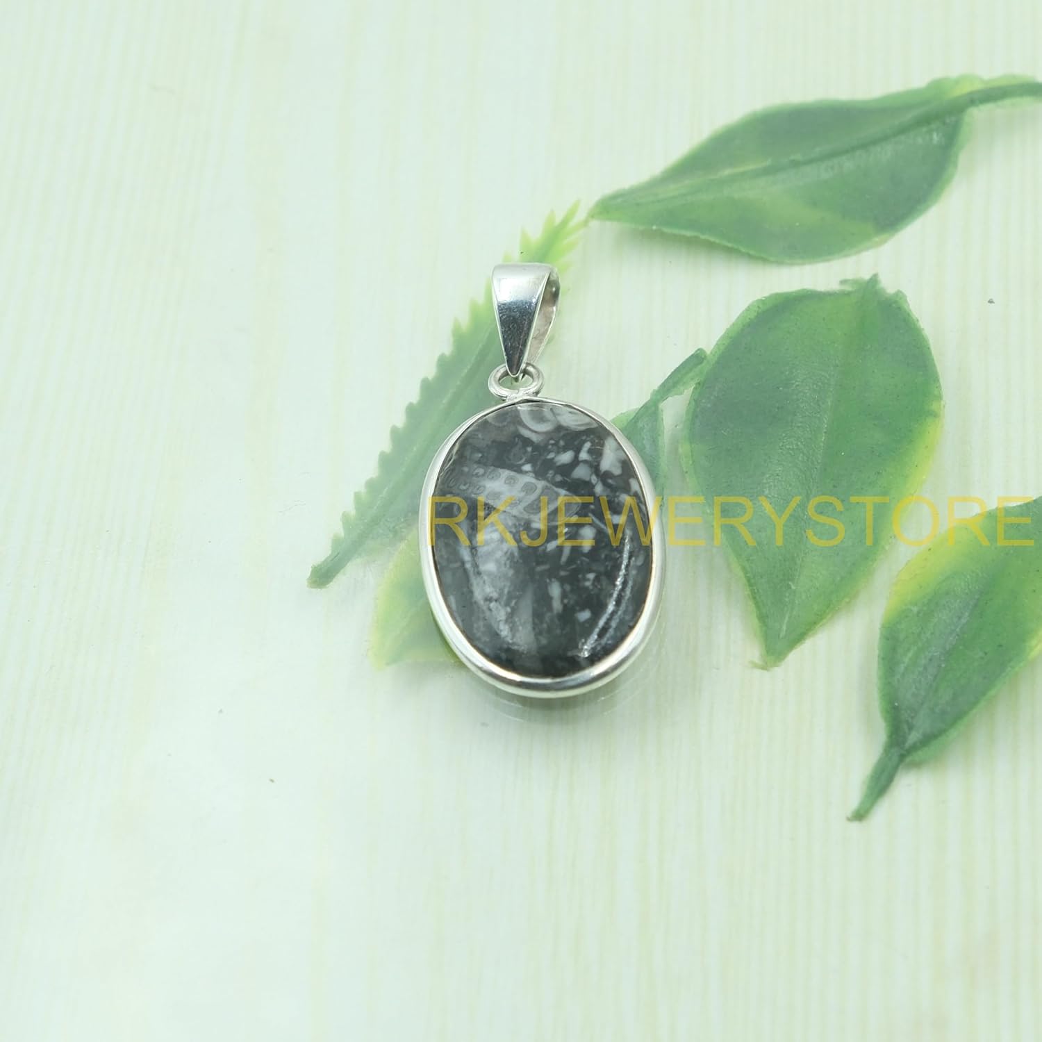 Buffalo Turquoise Gemstone Pendant Pure 925 Sterling Silver Handmade Statement Pendant Necklace Oval Shape Pendant Necklace Gift Jewelry for Men and Women Girlfriend - Image 9